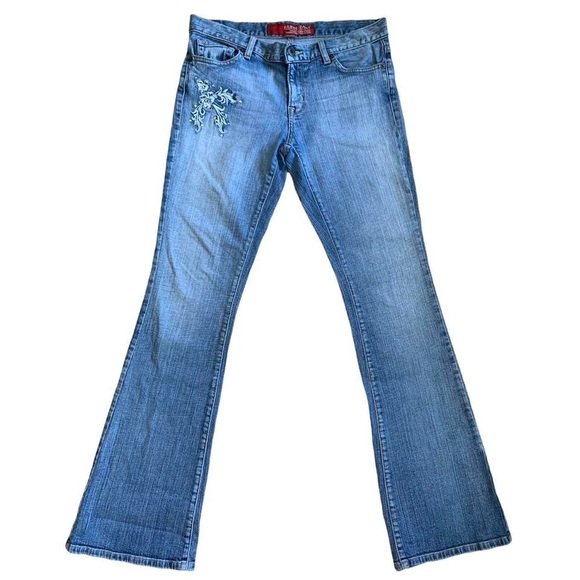 Vintage Y2K Guess Embroidered Butterfly Jeans - Picture 4 of 4